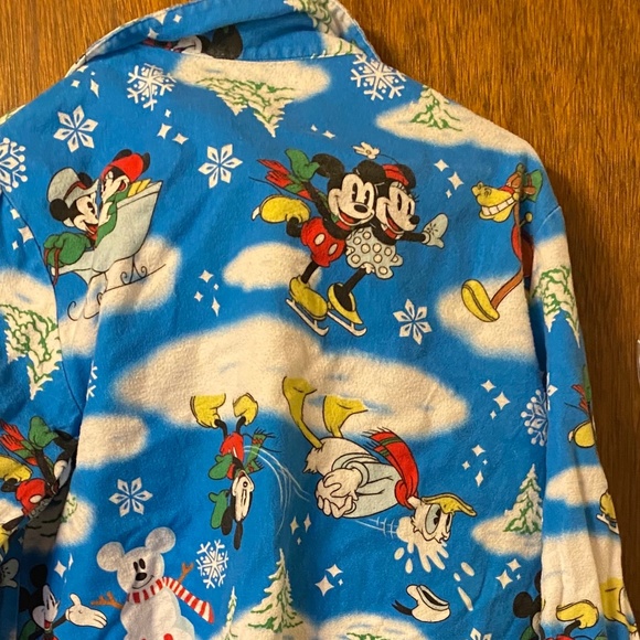 Disney Mickey and Minnie Flannel Pajamas - Picture 1 of 7